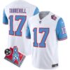 Titans 1997 Throwback Limited Vapor Jersey V2 – All Stitched – Blue Sleeves – Ryan Tannehill Jersey