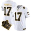 Titans 1997 Throwback Gold Vapor Jersey – All Stitched – White Gold – Ryan Tannehill Jersey