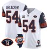Bears Throwback Illinois Patch Vapor Jersey – All Stitched – Navy Sleeves – Brian Urlacher Jersey