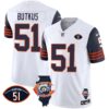Bears Throwback Illinois Patch Vapor Jersey – All Stitched – Navy Sleeves – Dick Butkus Jersey