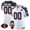 Bears Throwback Illinois Patch Vapor Custom Jersey – All Stitched – Inverted Jersey