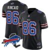 Bills New York Patch Vapor Limited Jersey – All Stitched – Black – Dalton Kincaid Jersey
