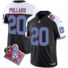 Titans 1997 Throwback Limited Vapor Jersey V2 – All Stitched – Black Alternate – Tony Pollard Jersey