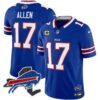 Bills New York Patch Vapor Limited Jersey – All Stitched – Royal – Josh Allen Jersey