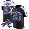 Bills New York Patch Vapor Limited Jersey – All Stitched – Black Alternate – Dalton Kincaid Jersey