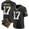 Titans 1997 Throwback Gold Vapor Jersey – All Stitched – Black Limited – Ryan Tannehill Jersey