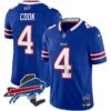 Bills New York Patch Vapor Limited Jersey – All Stitched – Royal – James Cook Jersey