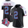 Titans 1997 Throwback Limited Vapor Jersey V2 – All Stitched – Black Alternate – Mason Rudolph Jersey