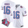 Titans 1997 Throwback Limited Vapor Jersey V2 – All Stitched – White – Treylon Burks Jersey