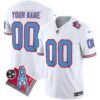 Titans 1997 Throwback Limited Vapor Custom Jersey V2 – All Stitched – White Jersey