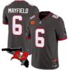 Buccaneers Florida Patch Vapor Limited Jersey – All Stitched – Pewter – Baker Mayfield Jersey
