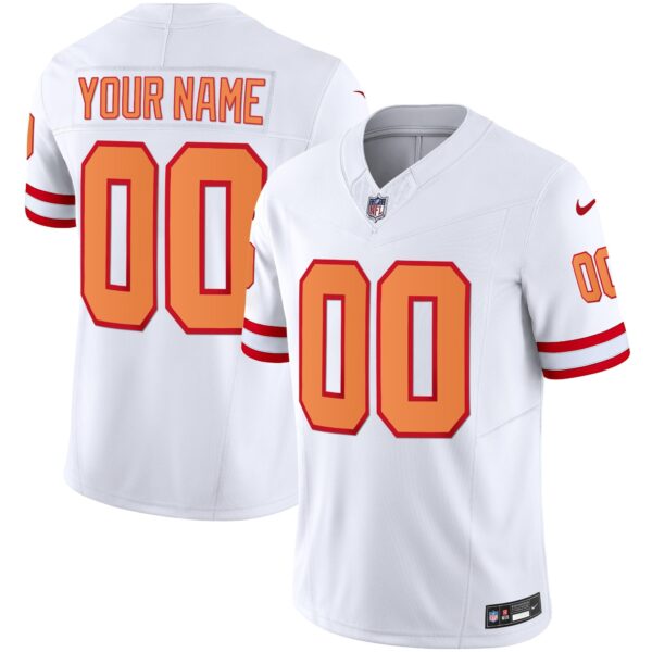Buccaneers Throwback Limited Custom Jersey – All Stitched – White Jersey