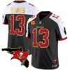 Buccaneers Florida Patch Gold Trim Vapor Jersey – All Stitched – Black Alternate – Mike Evans Jersey
