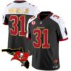 Buccaneers Florida Patch Gold Trim Vapor Jersey – All Stitched – Black Alternate – Antoine Winfield Jr. Jersey