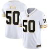 Buccaneers Throwback & Gold Limited Jersey – All Stitched – White Gold – Vita Vea Jersey