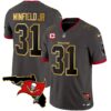 Buccaneers Florida Patch Gold Trim Vapor Jersey – All Stitched – Pewter – Antoine Winfield Jr. Jersey