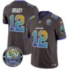 Buccaneers Tampa City Super Bowl LIV Patch Vapor Limited Jersey – All Stitched – Pewter – Tom Brady Jersey