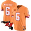 Buccaneers Florida Patch Vapor Limited Jersey – All Stitched – Orange – Baker Mayfield Jersey