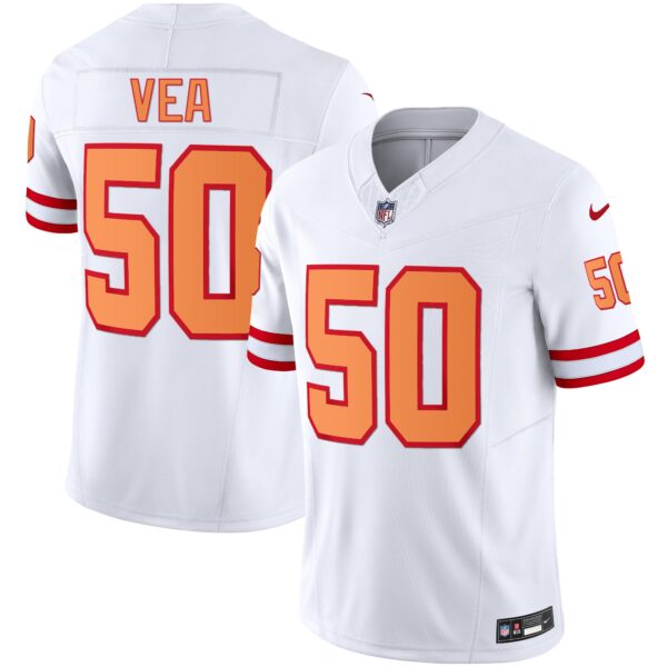 Buccaneers Throwback & Gold Limited Jersey – All Stitched – White – Vita Vea Jersey