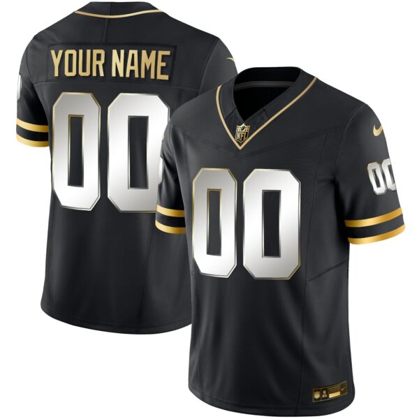 Buccaneers Throwback Limited Custom Jersey – All Stitched – Black Limited Jersey
