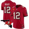 Buccaneers Florida Patch Vapor Limited Jersey – All Stitched – Red – Tom Brady Jersey
