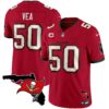 Buccaneers Florida Patch Vapor Limited Jersey – All Stitched – Red – Vita Vea Jersey