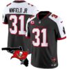 Buccaneers Florida Patch Vapor Limited Jersey – All Stitched – Black Alternate – Antoine Winfield Jr. Jersey