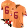 Buccaneers Florida Patch Gold Trim Vapor Jersey – All Stitched – Orange – Baker Mayfield Jersey