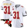 Buccaneers Florida Patch Gold Trim Vapor Jersey – All Stitched – White – Antoine Winfield Jr. Jersey