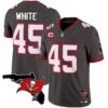 Buccaneers Florida Patch Vapor Limited Jersey – All Stitched – Pewter – Devin White Jersey