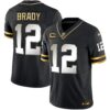 Buccaneers Throwback & Gold Limited Jersey – All Stitched – Black Limited – Tom Brady Jersey