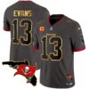 Buccaneers Florida Patch Gold Trim Vapor Jersey – All Stitched – Pewter – Mike Evans Jersey