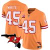 Buccaneers Florida Patch Vapor Limited Jersey – All Stitched – Orange – Devin White Jersey