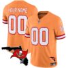 Buccaneers Florida Patch Vapor Limited Custom Jersey – All Stitched – Orange Jersey