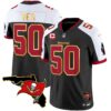 Buccaneers Florida Patch Gold Trim Vapor Jersey – All Stitched – Black Alternate – Vita Vea Jersey