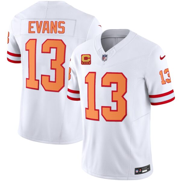 Buccaneers Throwback & Gold Limited Jersey – All Stitched – White – Mike Evans Jersey