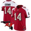 Buccaneers Florida Patch Vapor Limited Jersey – All Stitched – Red Alternate – Chris Godwin Jersey