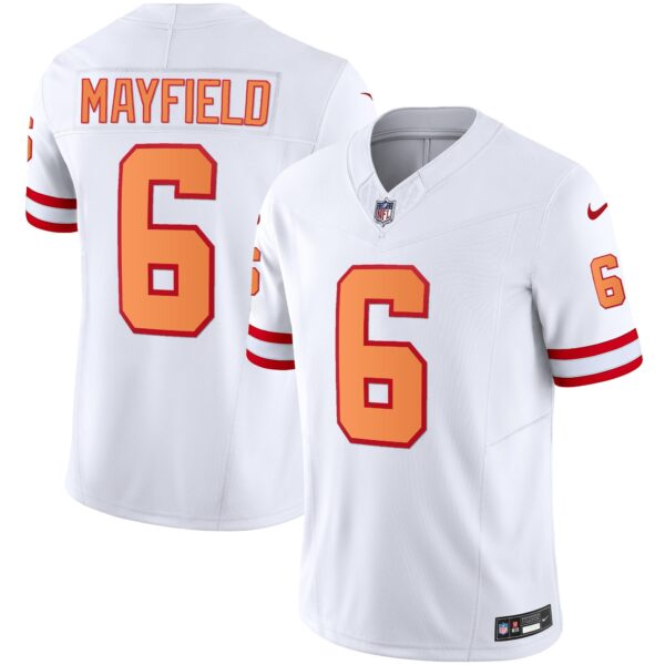 Buccaneers Throwback & Gold Limited Jersey – All Stitched – White – Baker Mayfield Jersey