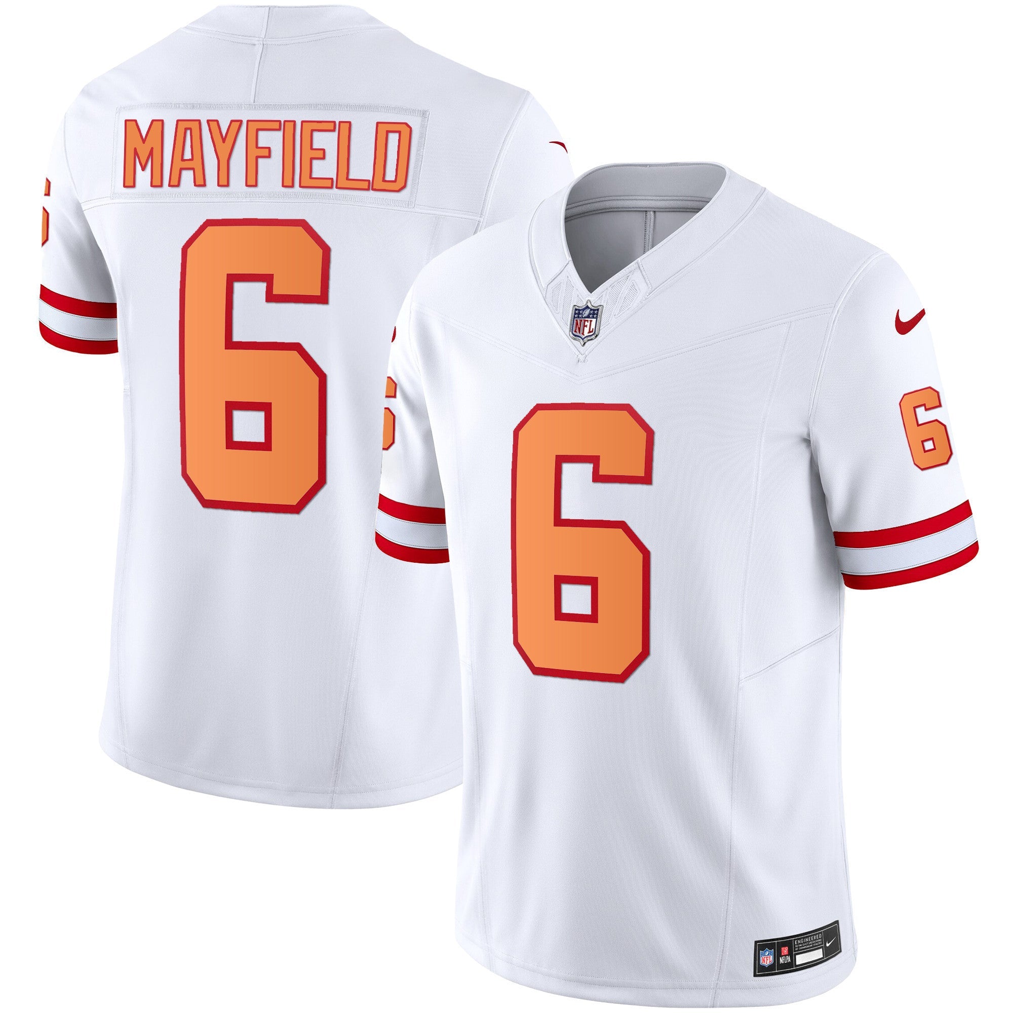 Buccaneers Throwback & Gold Limited Jersey – All Stitched – White – Baker Mayfield Jersey