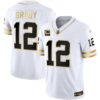 Buccaneers Throwback & Gold Limited Jersey – All Stitched – White Gold – Tom Brady Jersey