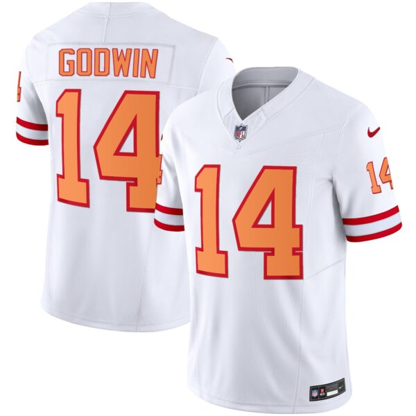 Buccaneers Throwback & Gold Limited Jersey – All Stitched – White – Chris Godwin Jersey