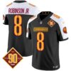 Washington Commanders 90th Anniversary Patch Vapor Jersey – All Stitched – Black Alternate – Robinson Jr. Jersey