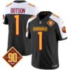 Washington Commanders 90th Anniversary Patch Vapor Jersey – All Stitched – Black Alternate – Jahan Dotson Jersey