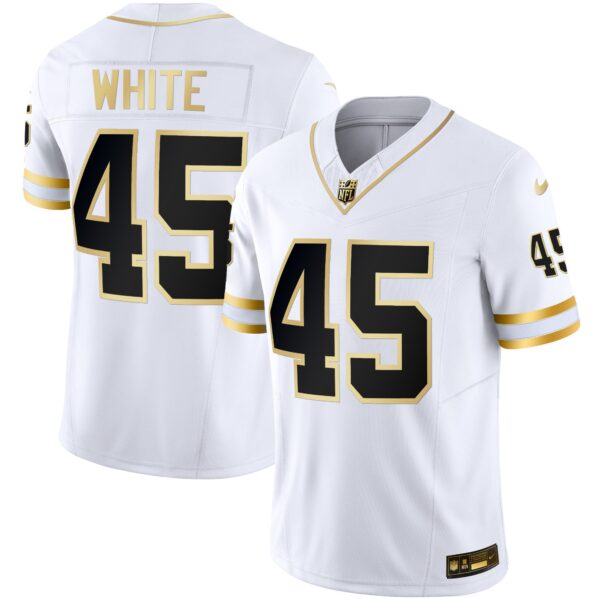 Buccaneers Throwback & Gold Limited Jersey – All Stitched – White Gold – Devin White Jersey