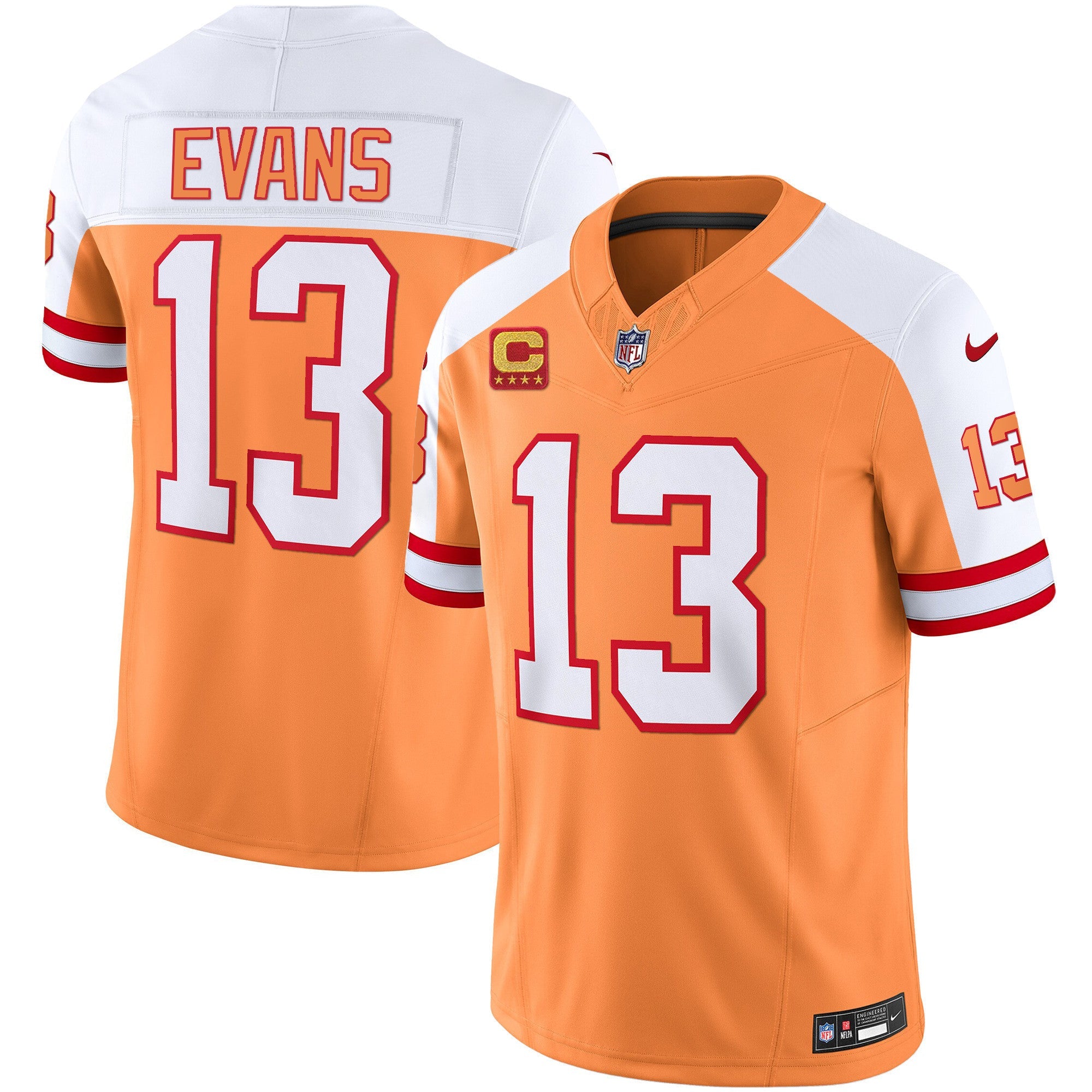 Buccaneers Throwback & Gold Limited Jersey – All Stitched – Alternate – Mike Evans Jersey