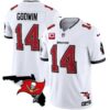 Buccaneers Florida Patch Vapor Limited Jersey – All Stitched – White – Chris Godwin Jersey