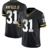 Buccaneers Throwback & Gold Limited Jersey – All Stitched – Black Limited – Antoine Winfield Jr. Jersey