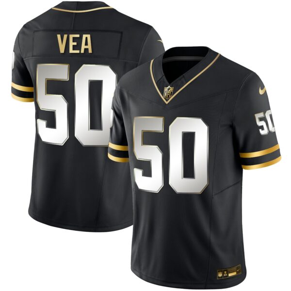 Buccaneers Throwback & Gold Limited Jersey – All Stitched – Black Limited – Vita Vea Jersey