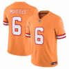 Buccaneers Throwback & Gold Limited Jersey – All Stitched – Orange – Baker Mayfield Jersey