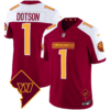 Washington Commanders Washington DC Map Patch Jersey – All Stitched – Burgundy Alternate – Jahan Dotson Jersey